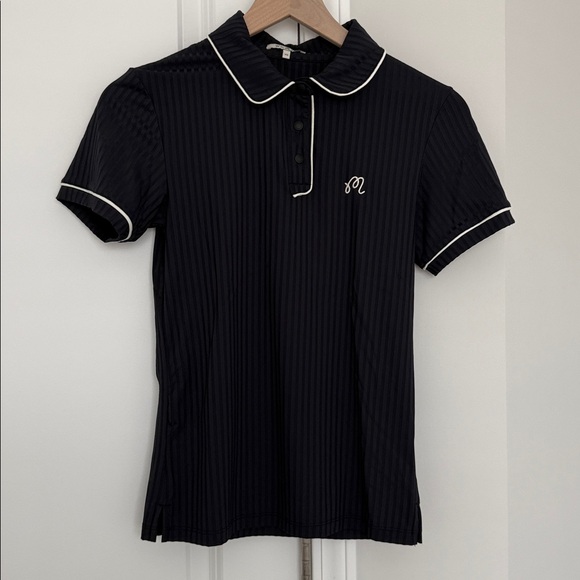 Malbon Golf Icon Anna Short Sleeve Polo Size XS - Picture 2 of 8